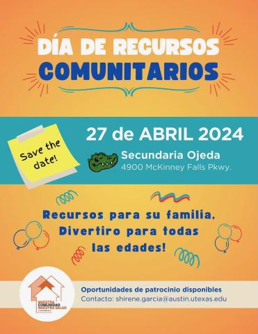 Community Resource Day Flyer Spanish