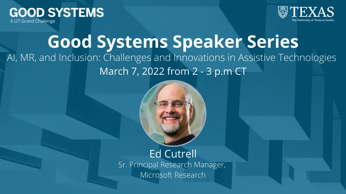 Good Systems Speaker Series
