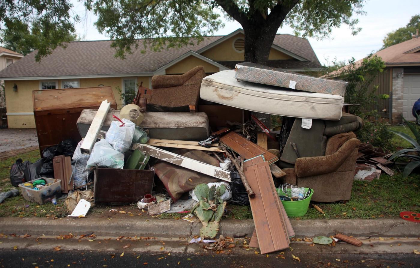 cleaning up after flooding