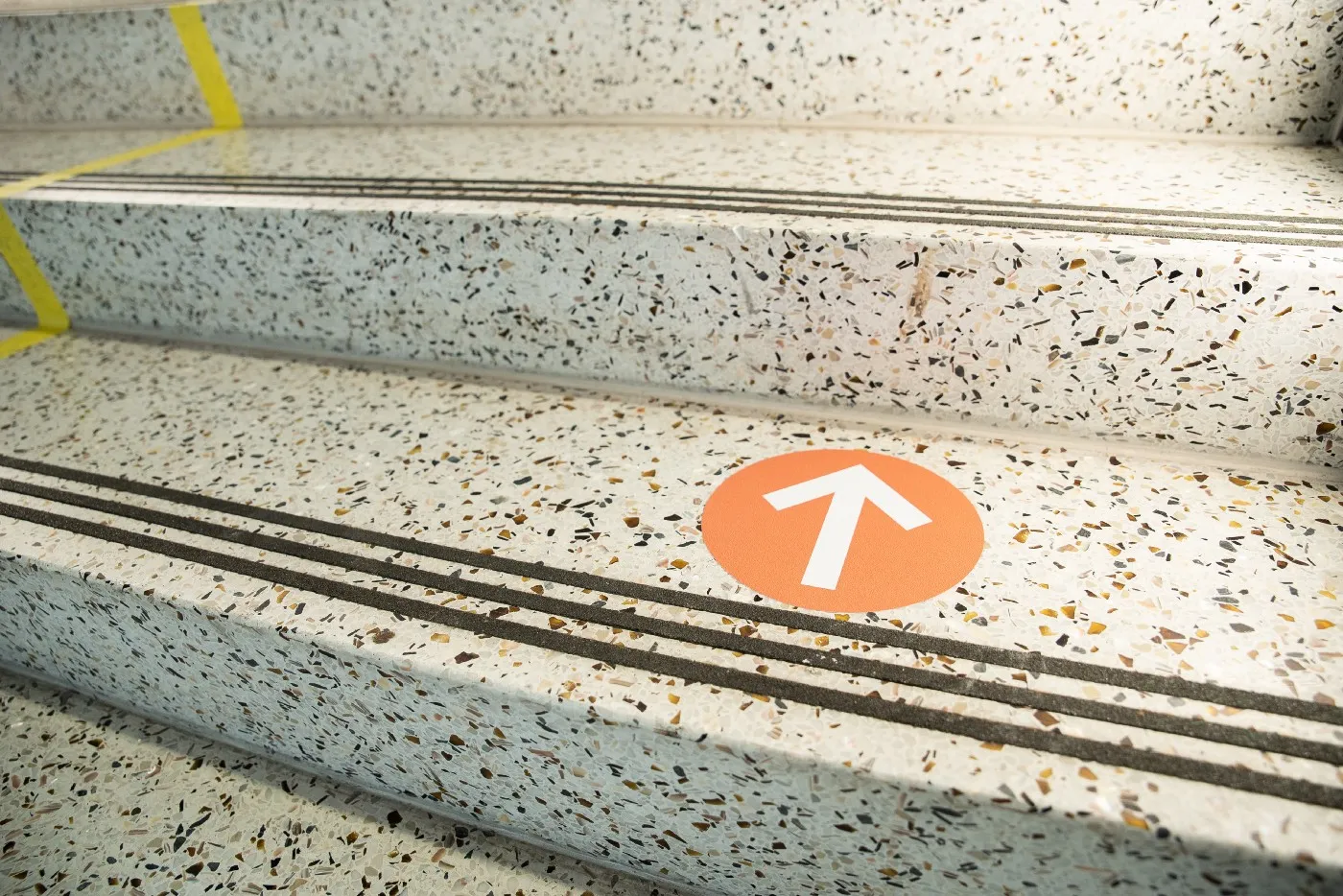 Stairs with direction arrow
