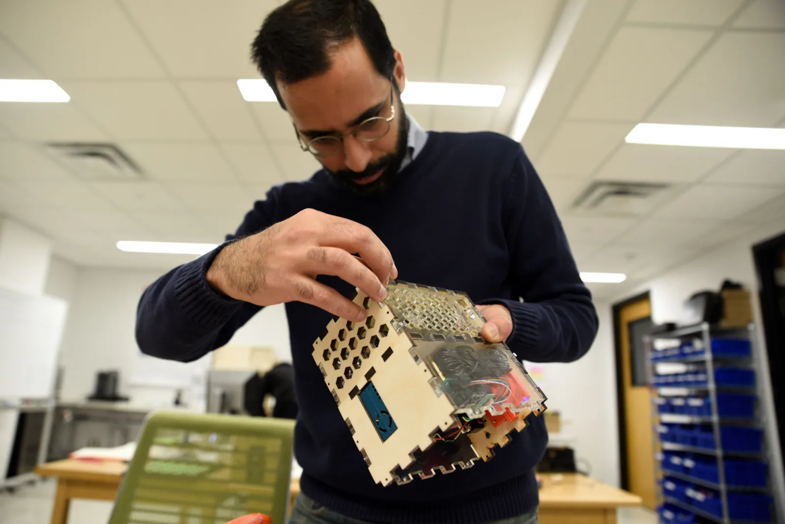 Sepehr Bastami builds device to collect environmental data Sepehr Bastami builds device to collect environmental data