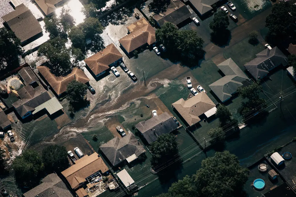 Floodwater surrounding homes in Beaumont, Texas (Source: Alyssa Schukar for The New York Times) Floodwater surrounding homes in Beaumont, Texas (Source: Alyssa Schukar for The New York Times)