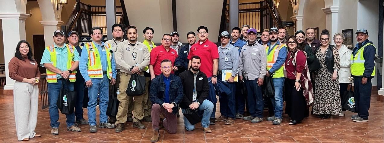Early responders, flood prevention teams, researchers and museum partners gather at the Museum of South Texas History to discuss effective flood risk communication and stakeholder engagement.