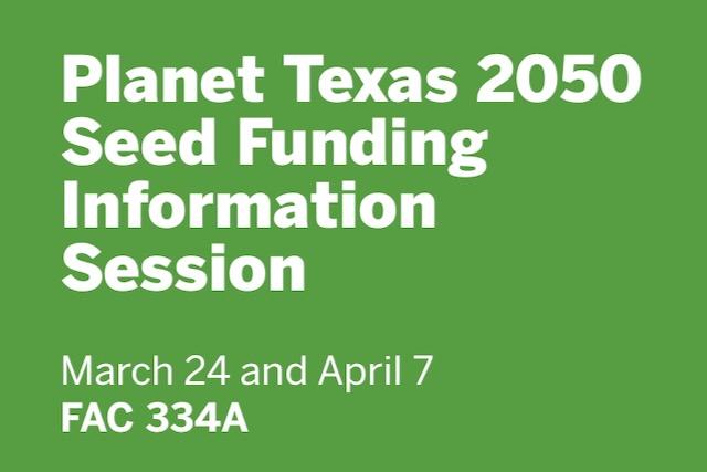 PT2050 Seed Funding Info Session flyer