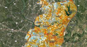 Austin heat map