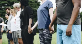 people holding hands