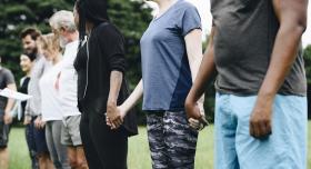 people holding hands