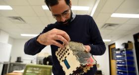 Sepehr Bastami builds device to collect environmental data
