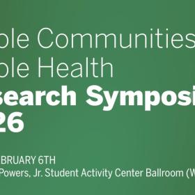 Whole Communities–Whole Health Research Symposium 2026 flyer