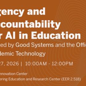 Agency and Accountability for AI in Education event flyer