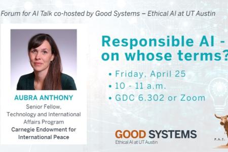 Good Systems event April 25