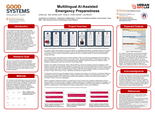 Multilingual AI-Assisted Emergency Preparedness poster